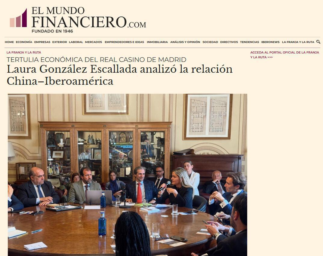 Laura González Escallada analizó la relación China–Iberoamérica Laura González Escallada analizó la relación China–Iberoamérica