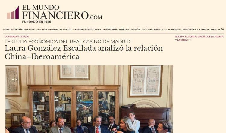 Laura González Escallada analizó la relación China–Iberoamérica