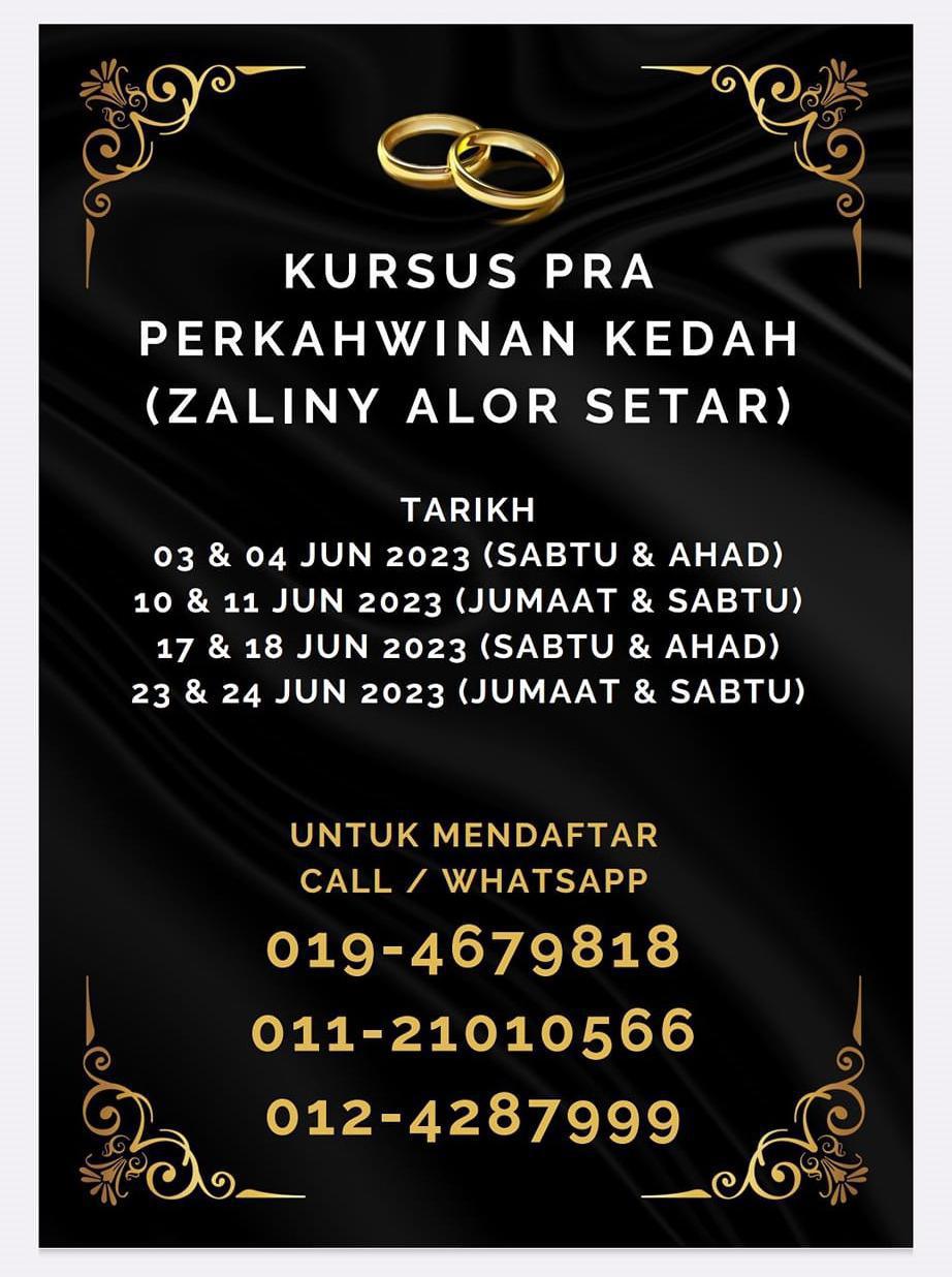 Kursus Kahwin Kedah (Zaliny Enterprise)