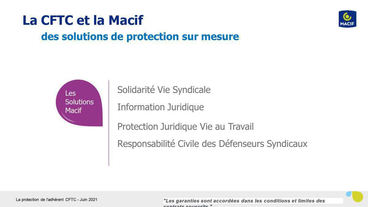 La protection de l'adhérent CFTC