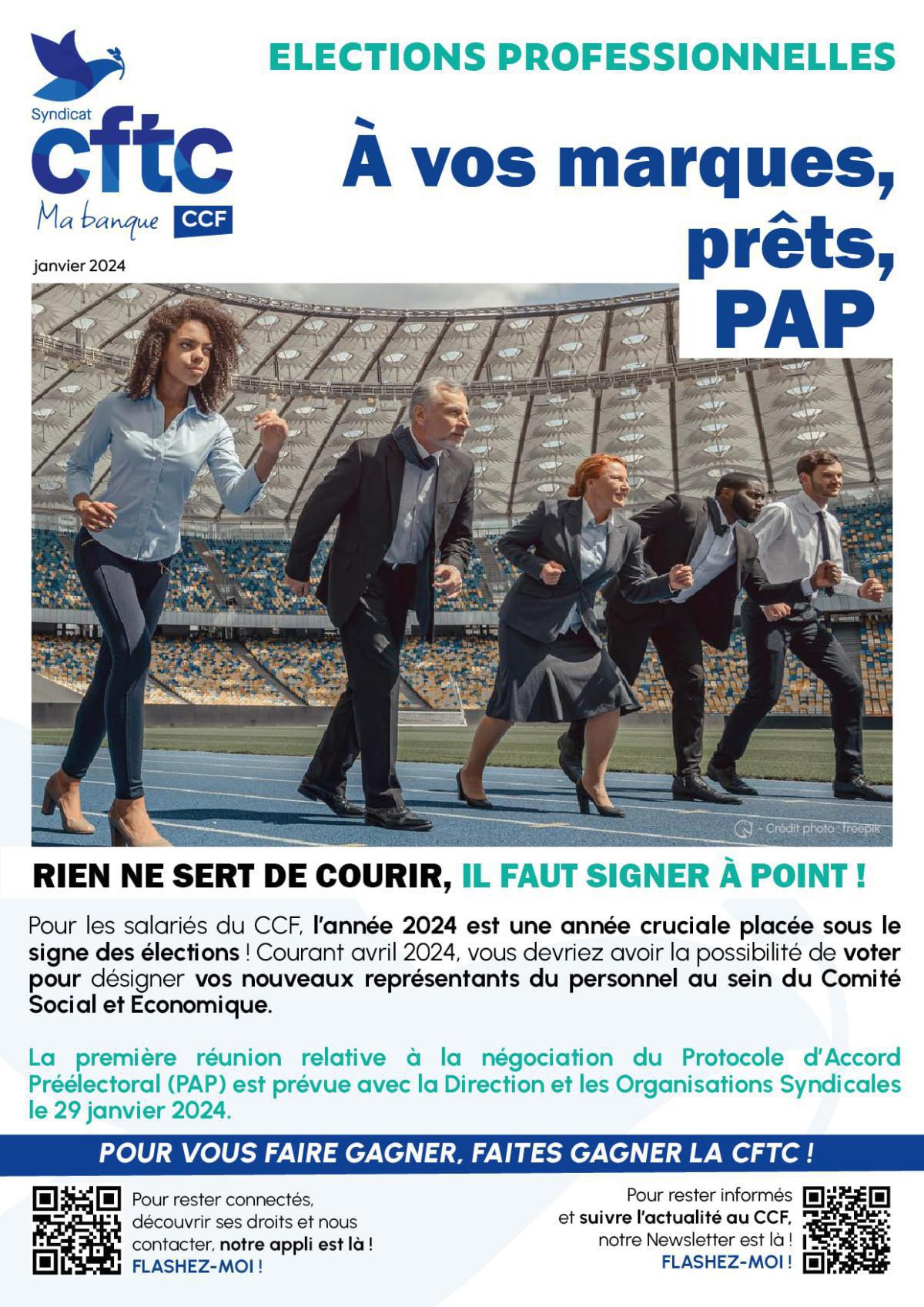 Tract Protocole d'Accord Préélectoral CSE CCF