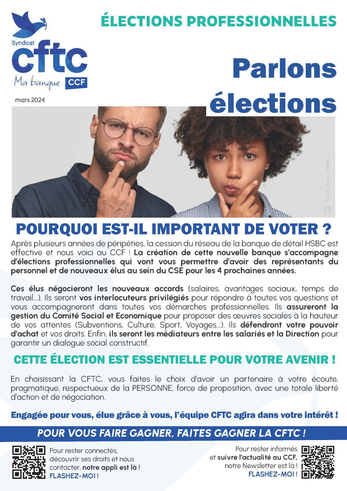 Parlons élections!