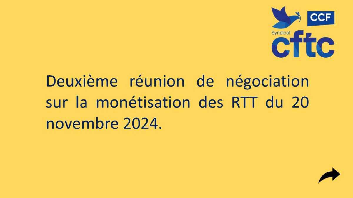 News sur la négociation "monétisation des RTT"