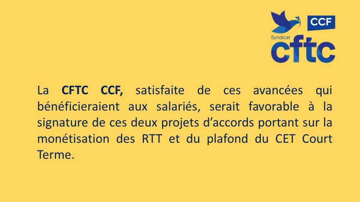 News sur la négociation "monétisation des RTT"
