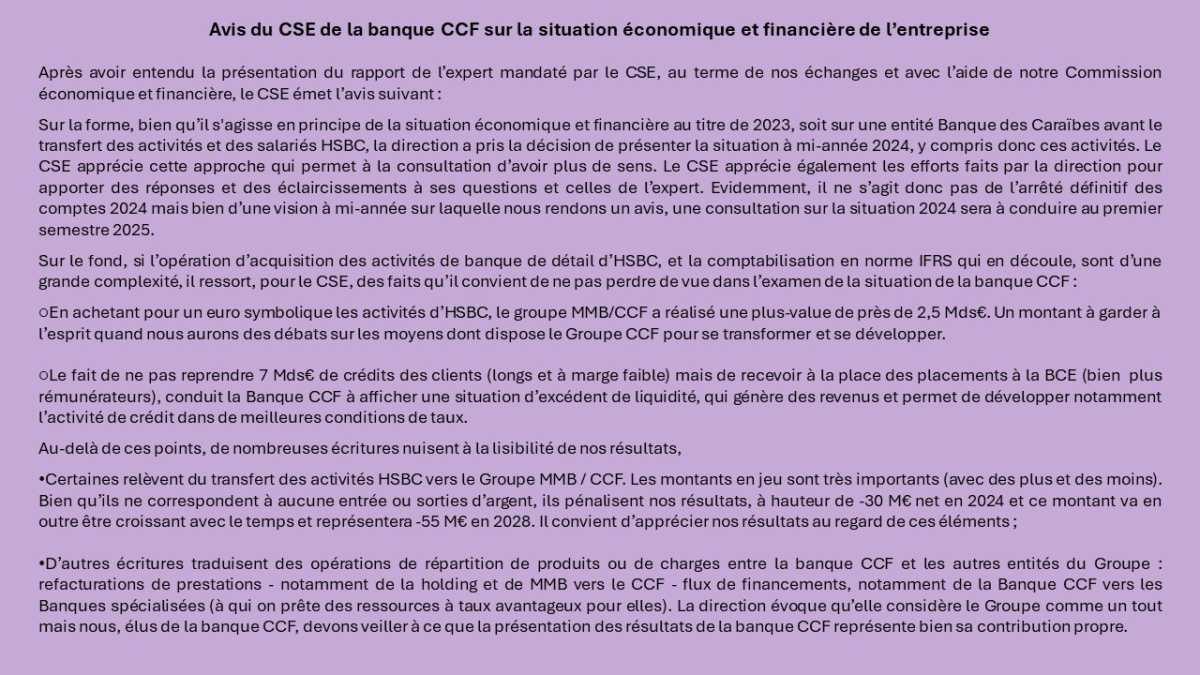 NEWS INFORMATIONS CSE DU 28 NOVEMBRE 2024