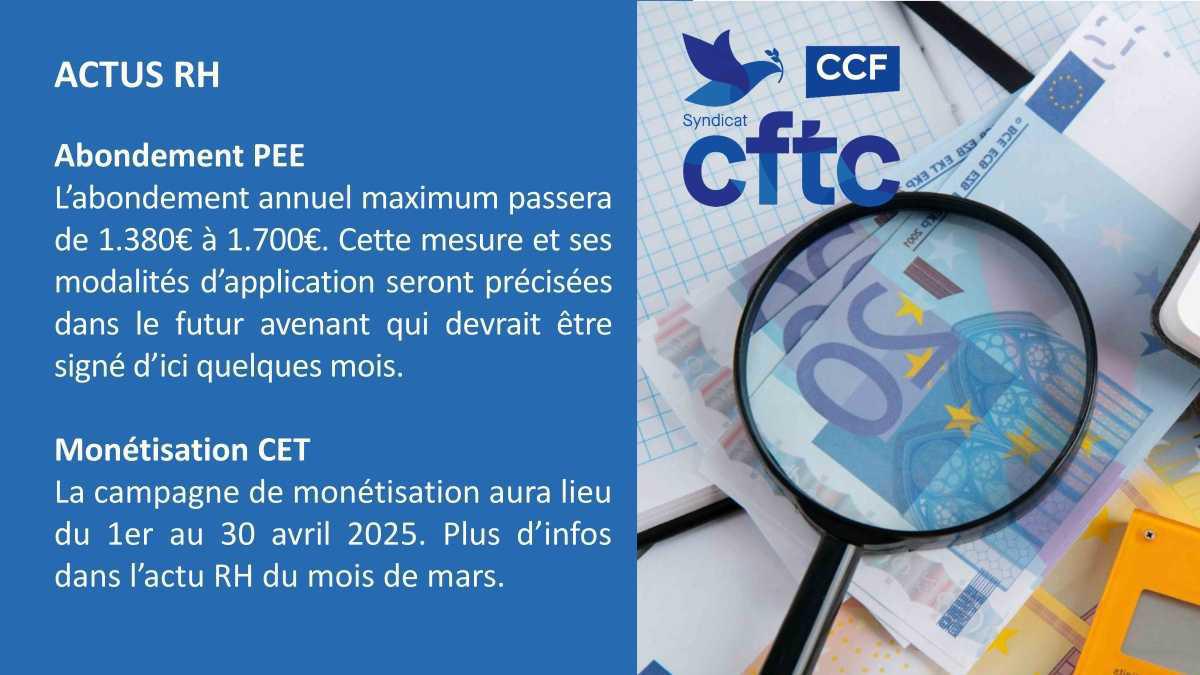 NEWS CCF / INFORMATIONS CSE ET RH