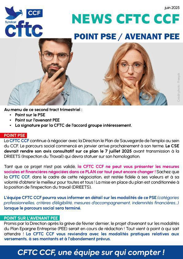 POINT PSE / AVENANT PEE / ACCORD GROUPE INTERESSEMENT