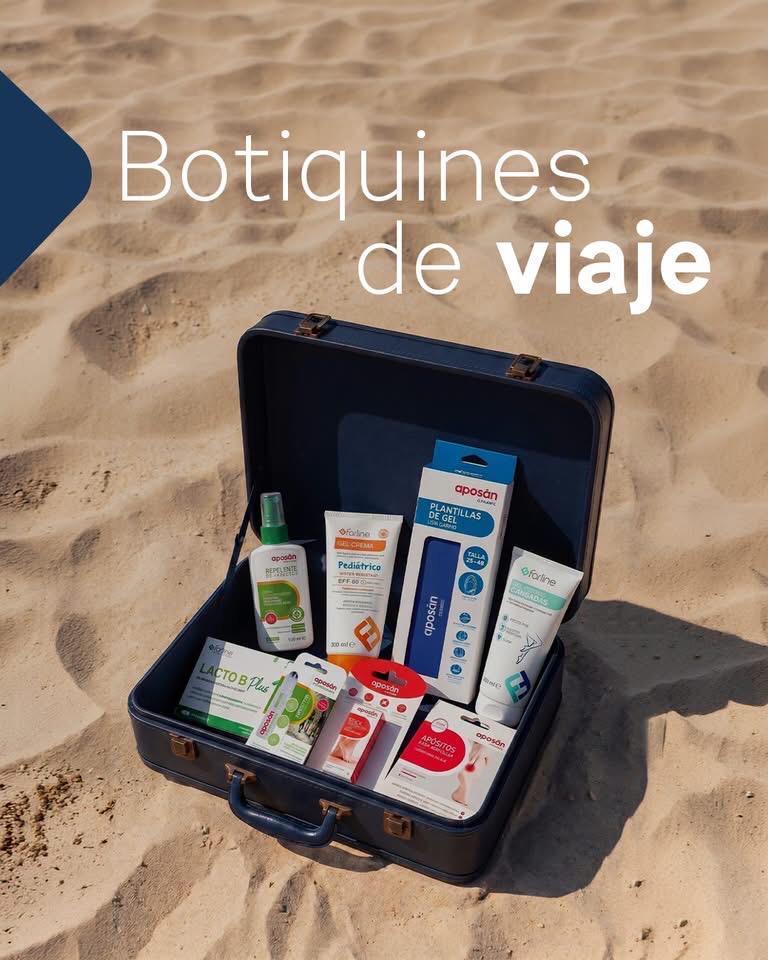 Haz tu botiquín de viaje con productos de nuestra farmacia Haz tu botiquín de viaje con productos de nuestra farmacia