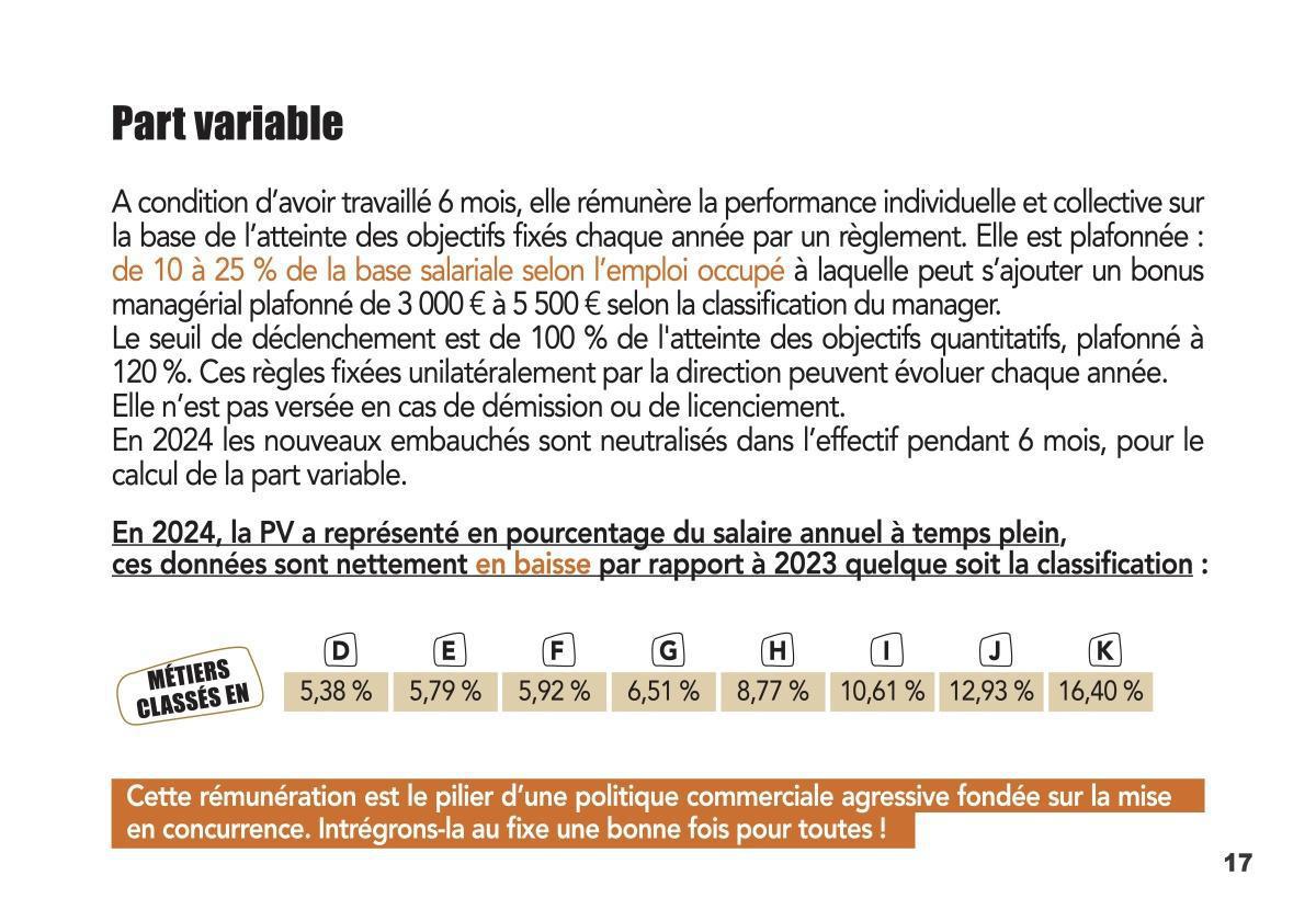 LA REMUNERATION VARIABLE