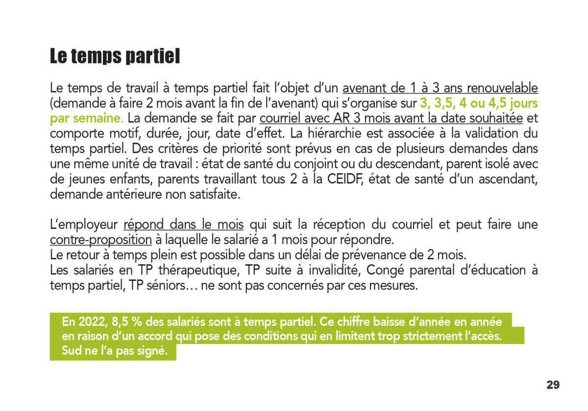 LE TEMPS DE TRAVAIL