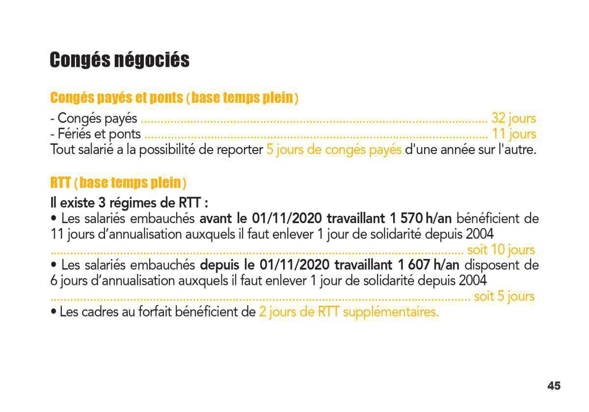LES CONGES