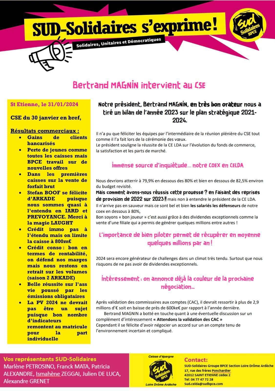 TRACT INTERVENTION BERTRAND MAGNIN