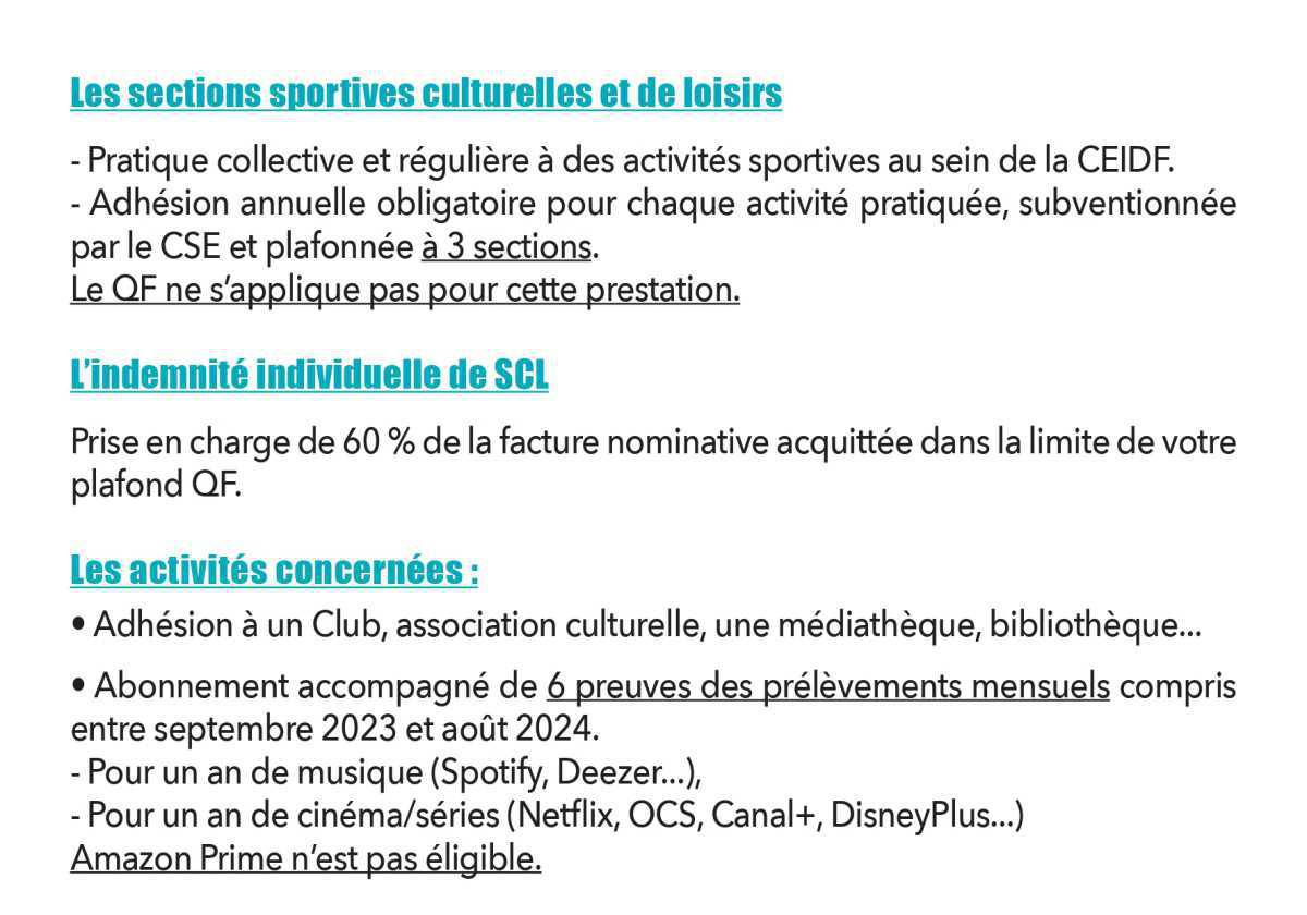 Sports Culture et Loisirs
