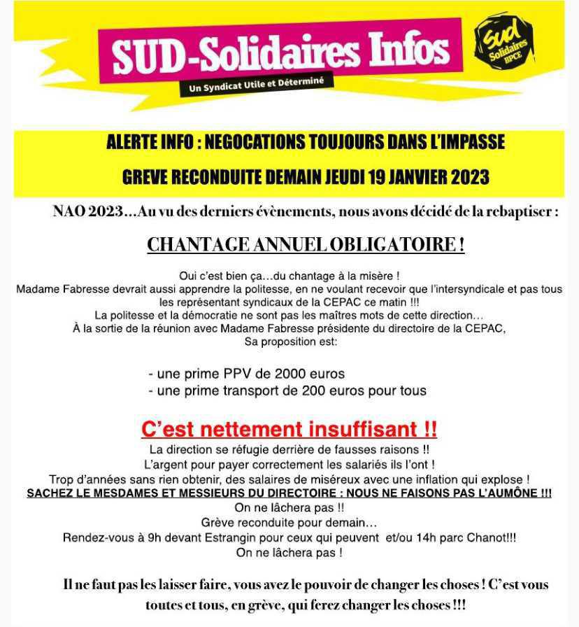 Chantage Annuel Obligatoire