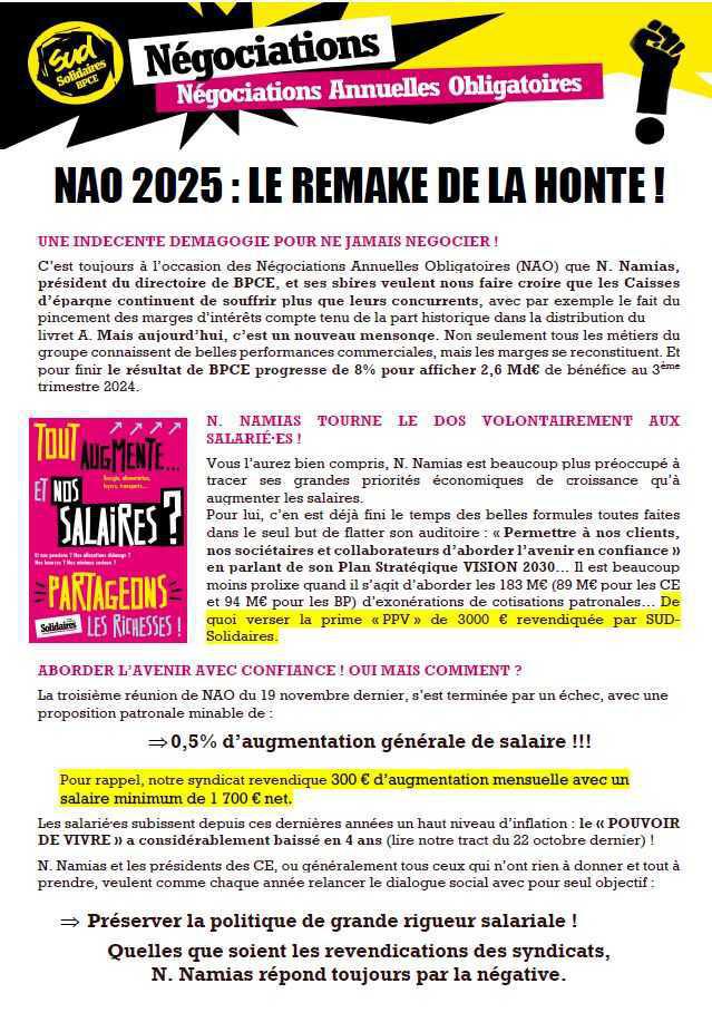 Nao 2025: le remake de la honte!
