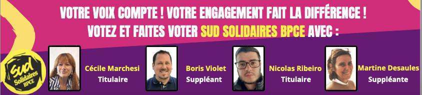 ELECTION BPCE MUTUELLE : VOTONS SUD!