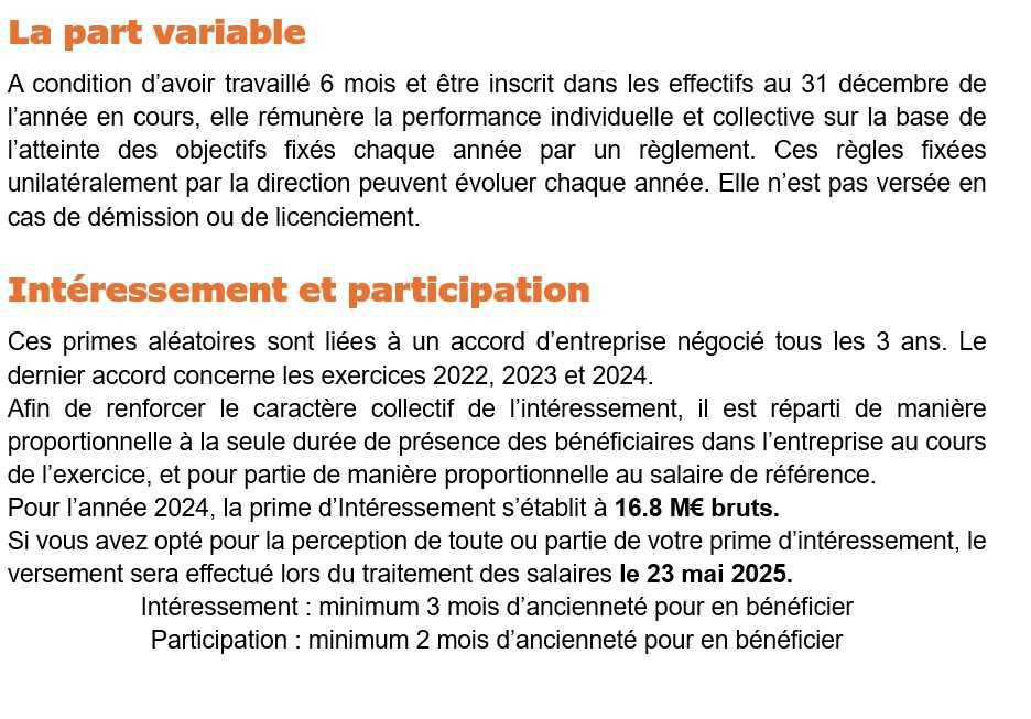 La rémunération variable