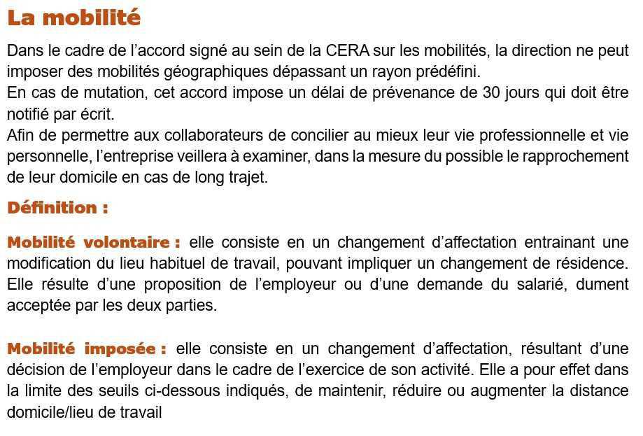 La mobilité