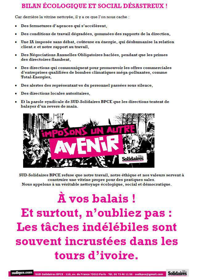 La crasse du capitalisme vert ! 06/2025 National