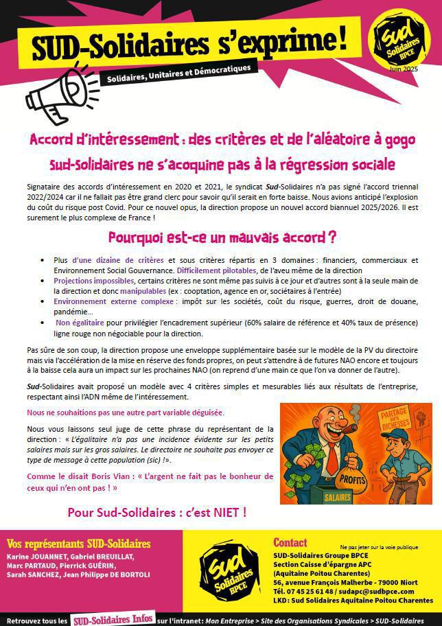Accord d'intéressement -07/2025