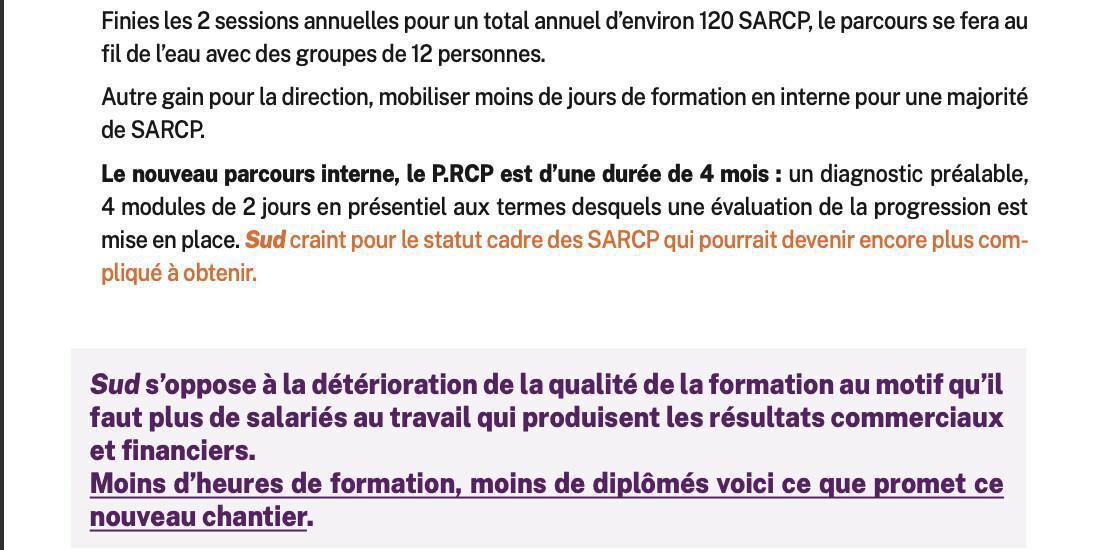 PARCOURS DE FORMATION BDD EN CHANTIER !