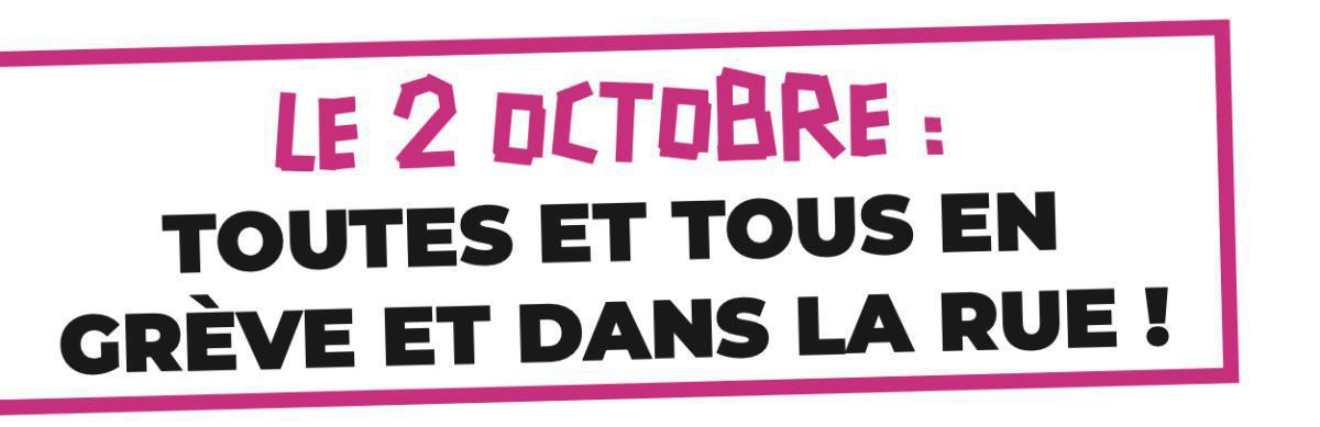 tous en grève le 2 octobre 