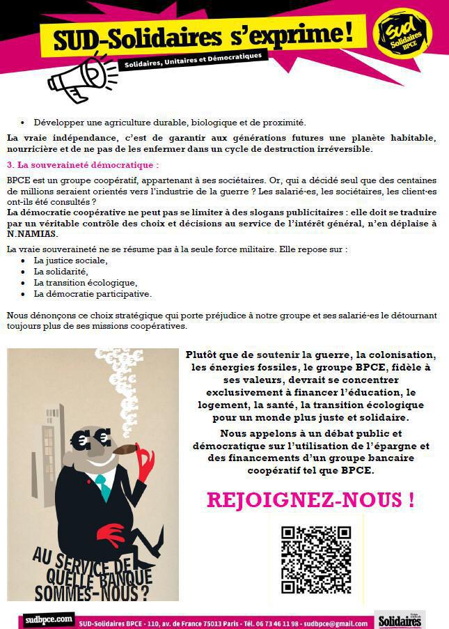 Non à la guerre ! - 10/2025 National 