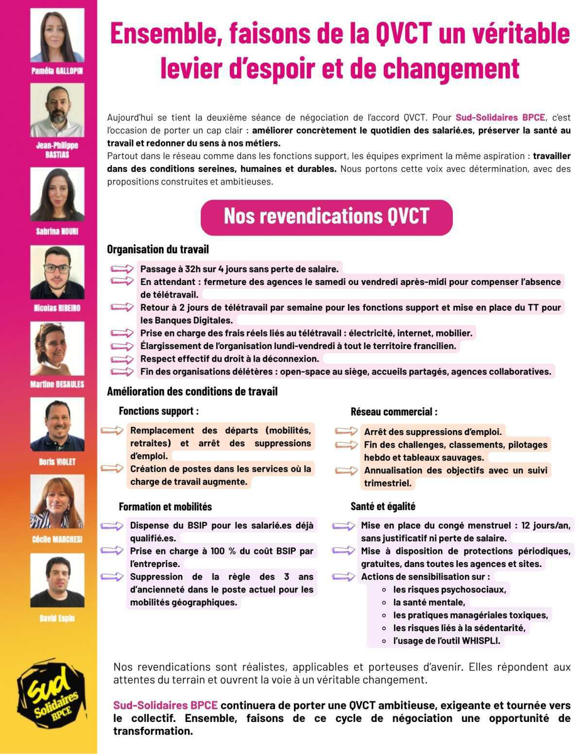 Ensemble, faisons de la QVCT un véritable levier d'espoir et de changement