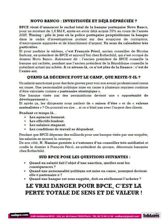 MAIS QUE DIABLE NAMIAS EST-IL ALLÉ FAIRE DANS CETTE GALÈRE ? - National 11/2025
