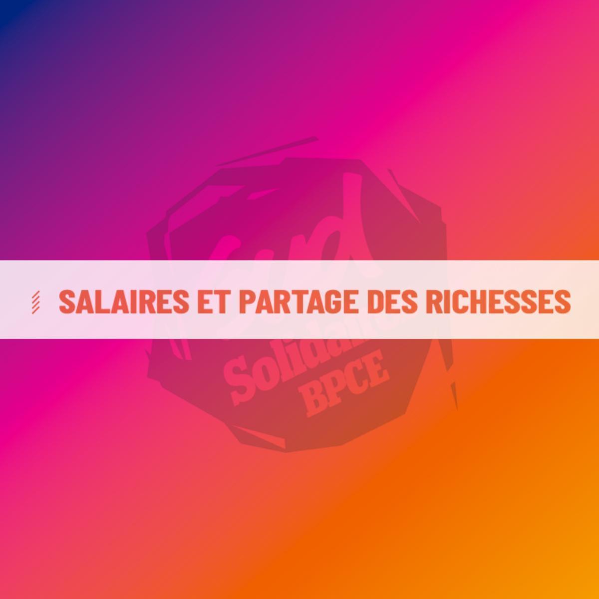 SALAIRES ET PARTAGES DES RICHESSES SALAIRES ET PARTAGES DES RICHESSES