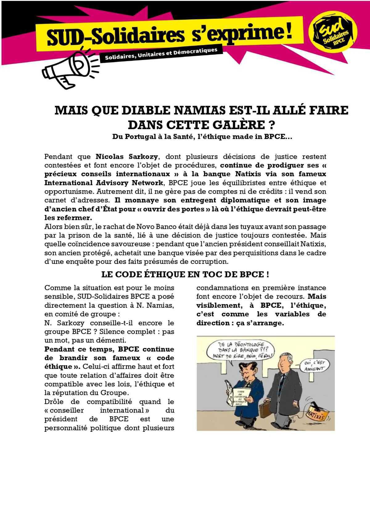 LE CODE ETHIQUE DE BPCE