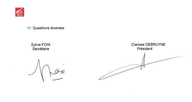 Ordre du jour du CSE du 25/01/2026