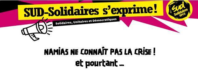 NAMIAS NE CONNAÎT PAS LA CRISE ! et pourtant … NAMIAS NE CONNAÎT PAS LA CRISE ! et pourtant …