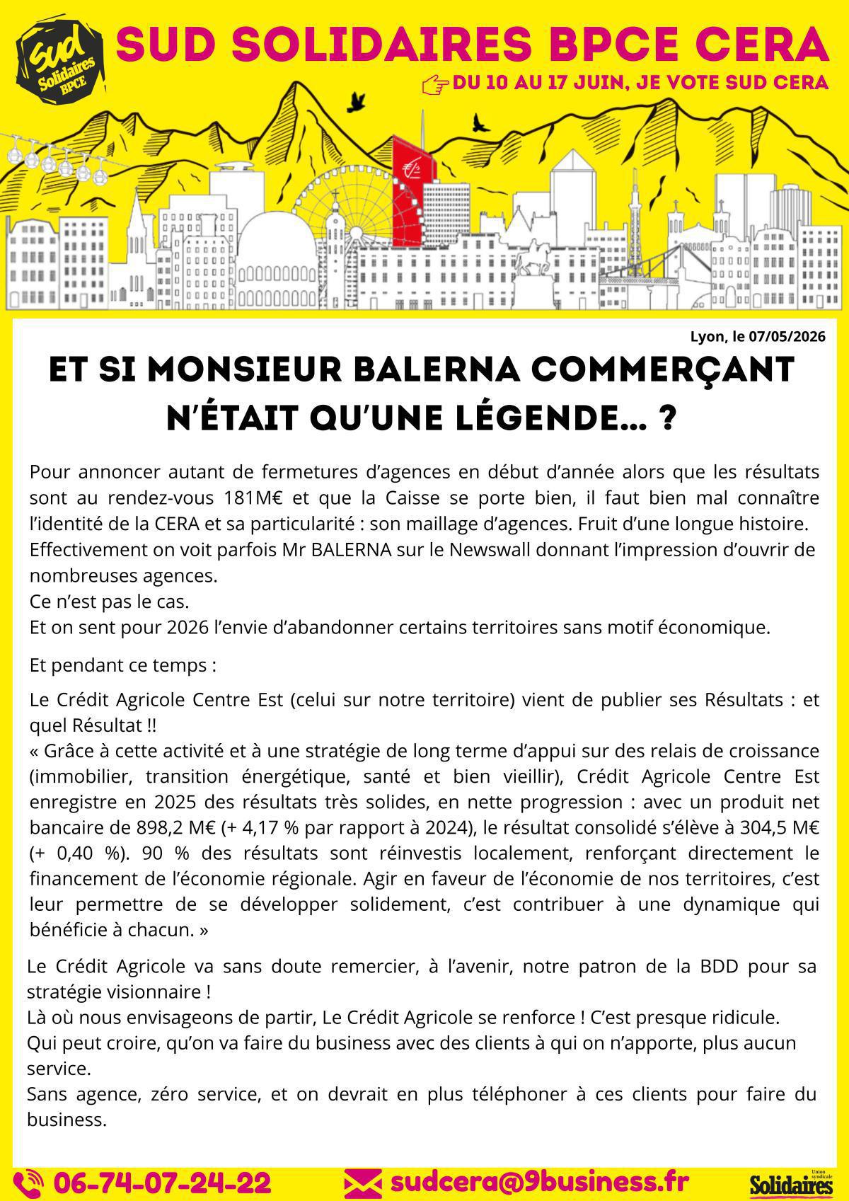 Monsieur BALERNA commerçant ?