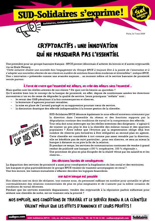 CRYPTOACTIFS : UNE INNOVATION QUI NE MASQUERA PAS L’ESSENTIEL - National