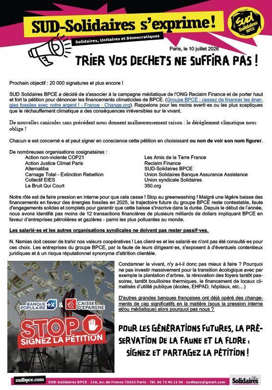 TRIER VOS DECHETS NE SUFFIRA PAS ! - National