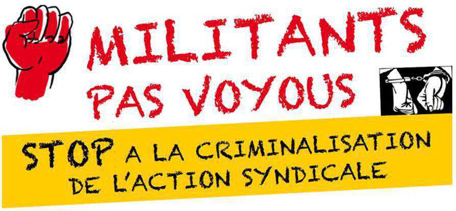 Stop à la répression syndicale Stop à la répression syndicale