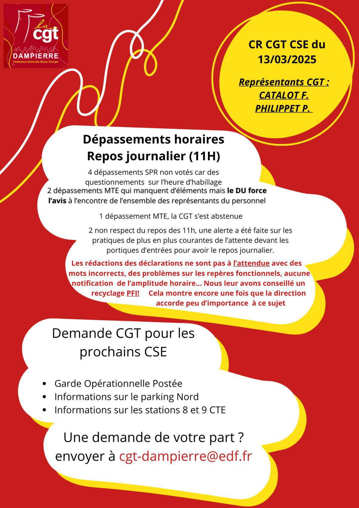 CR CGT CSE du 13 mars 2025