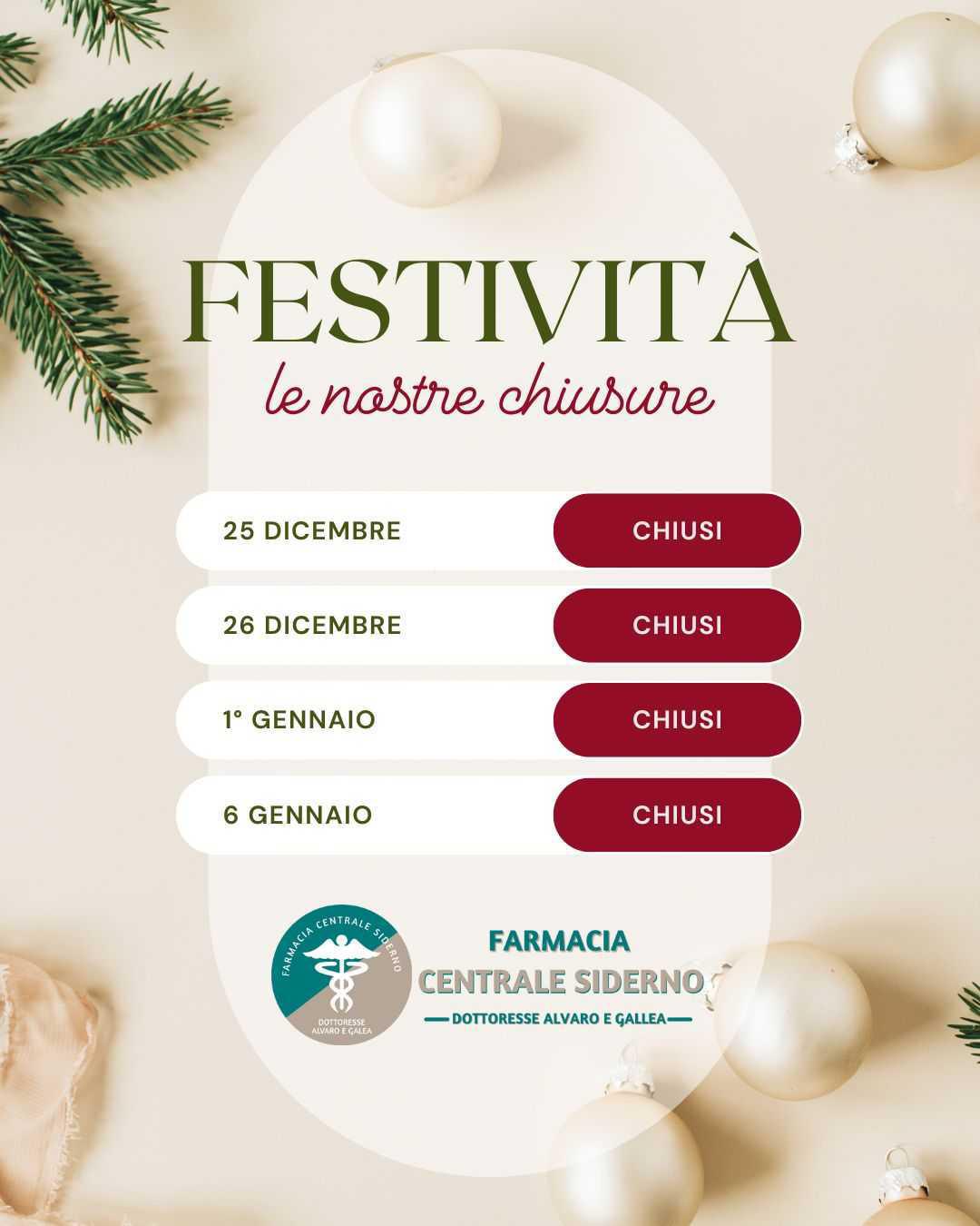 Orari festivi
