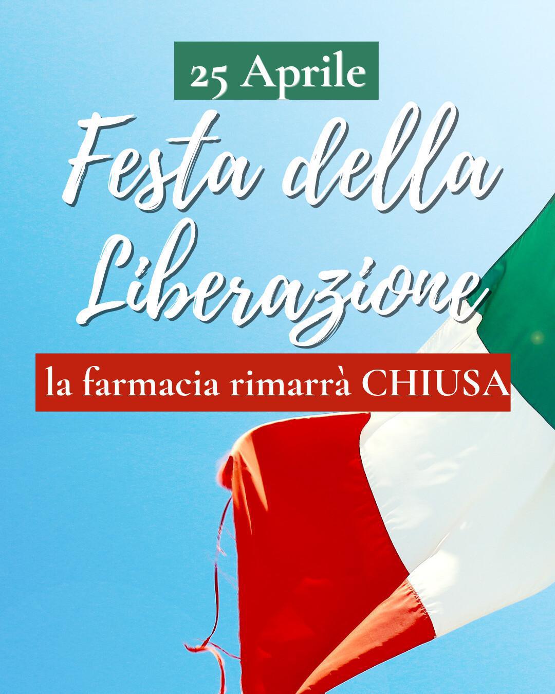 Chiusi sabato 25 aprile