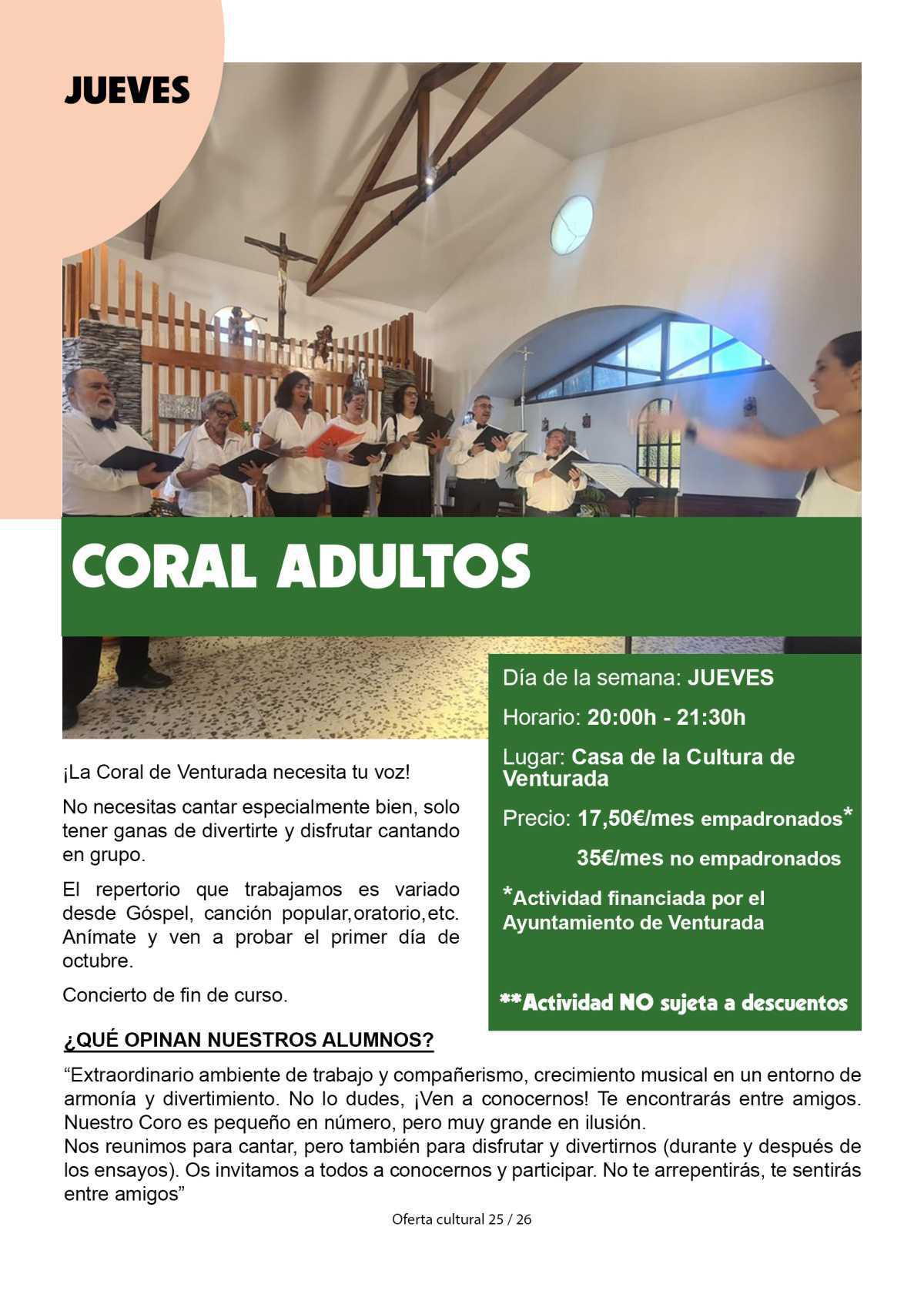 Coral Adultos
