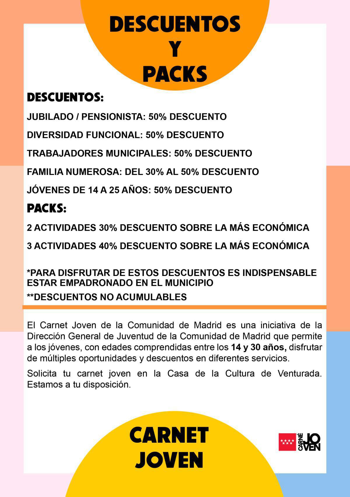 DESCUENTOS Y CARNET JOVEN