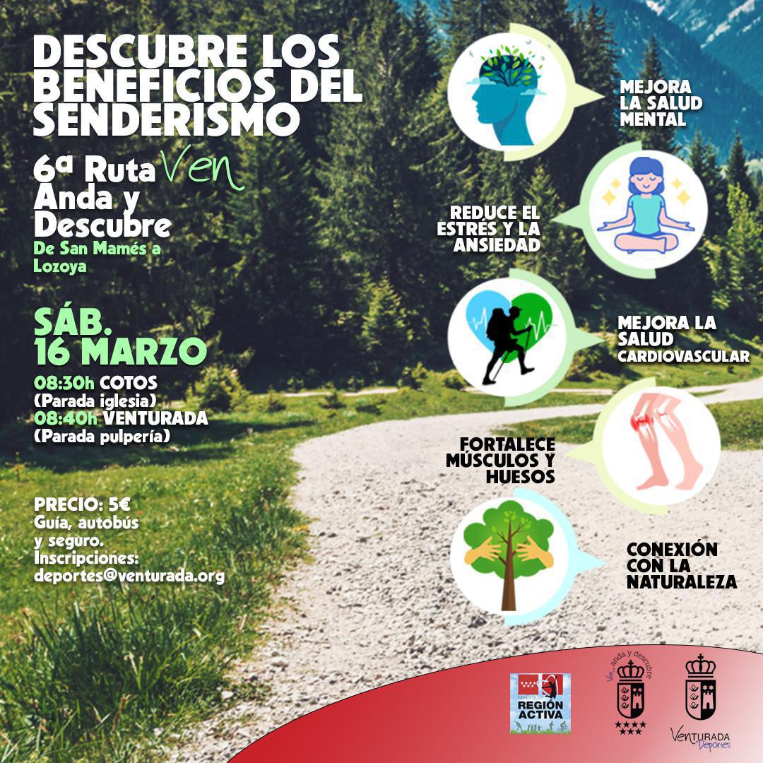 6ª Ruta "Ven, Anda y Descubre". San Mamés a Lozoya.