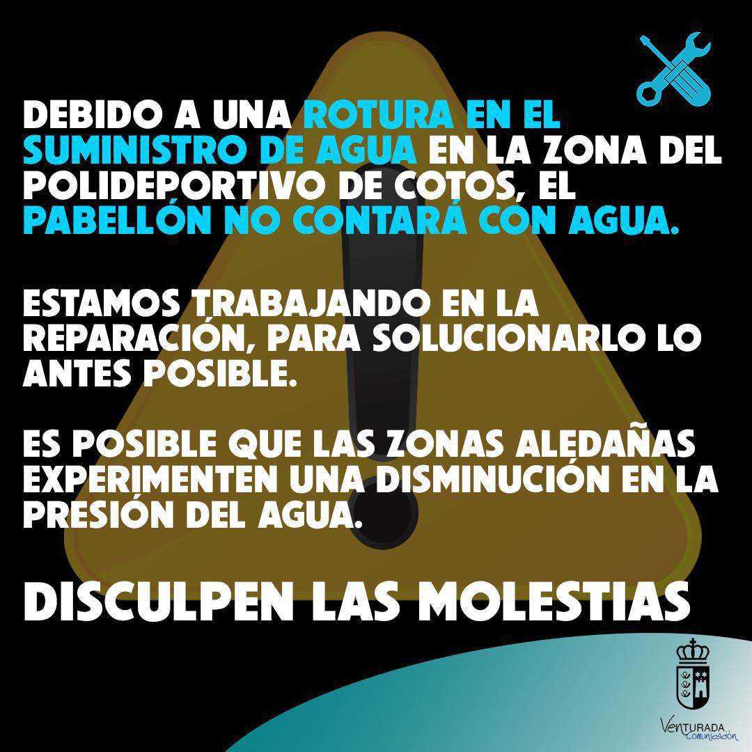 ROTURA TUBERÍA SUMINISTRO CANAL