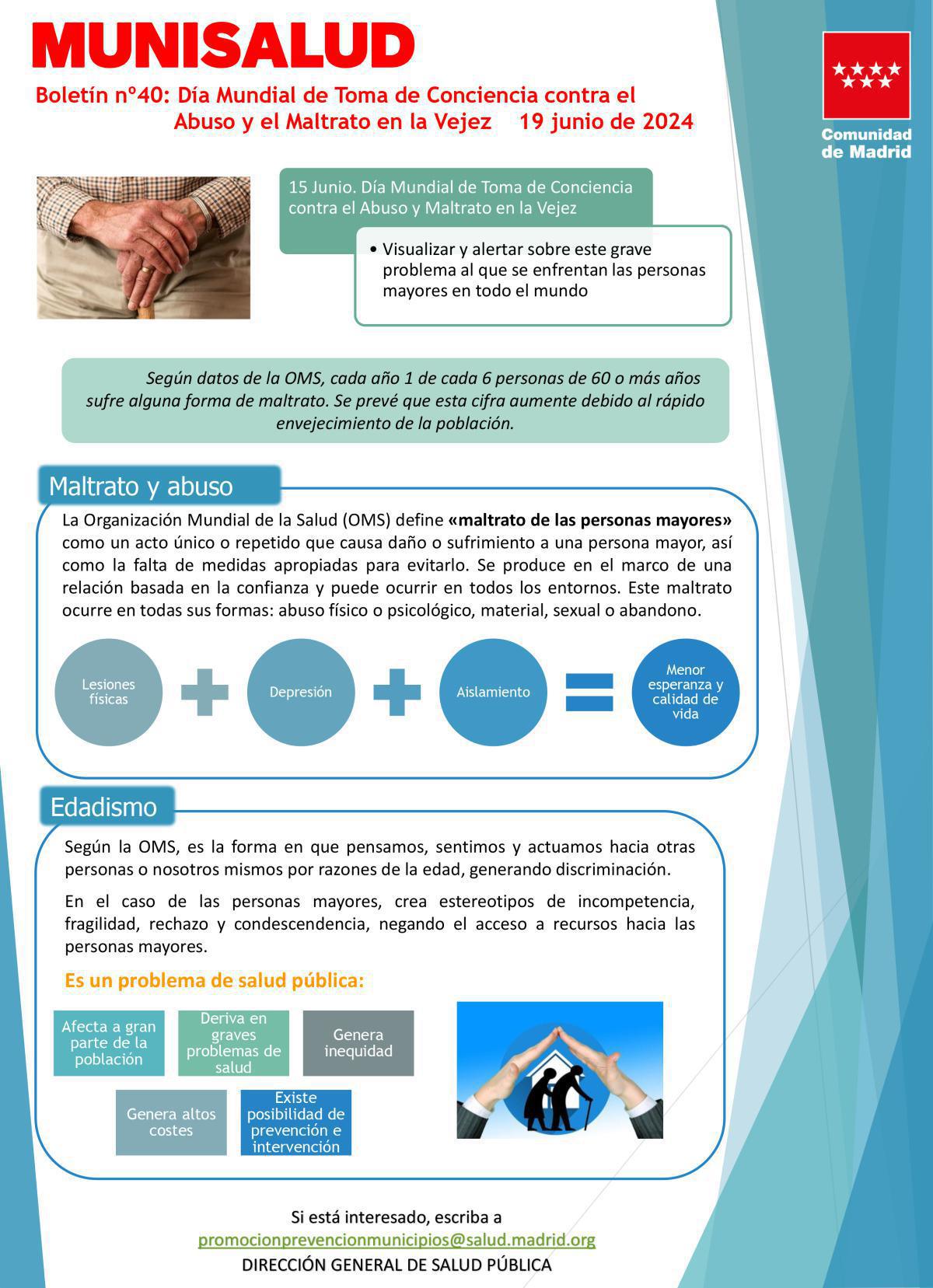 PREVENCIÓN DEL MALTRATO EN LA VEJEZ