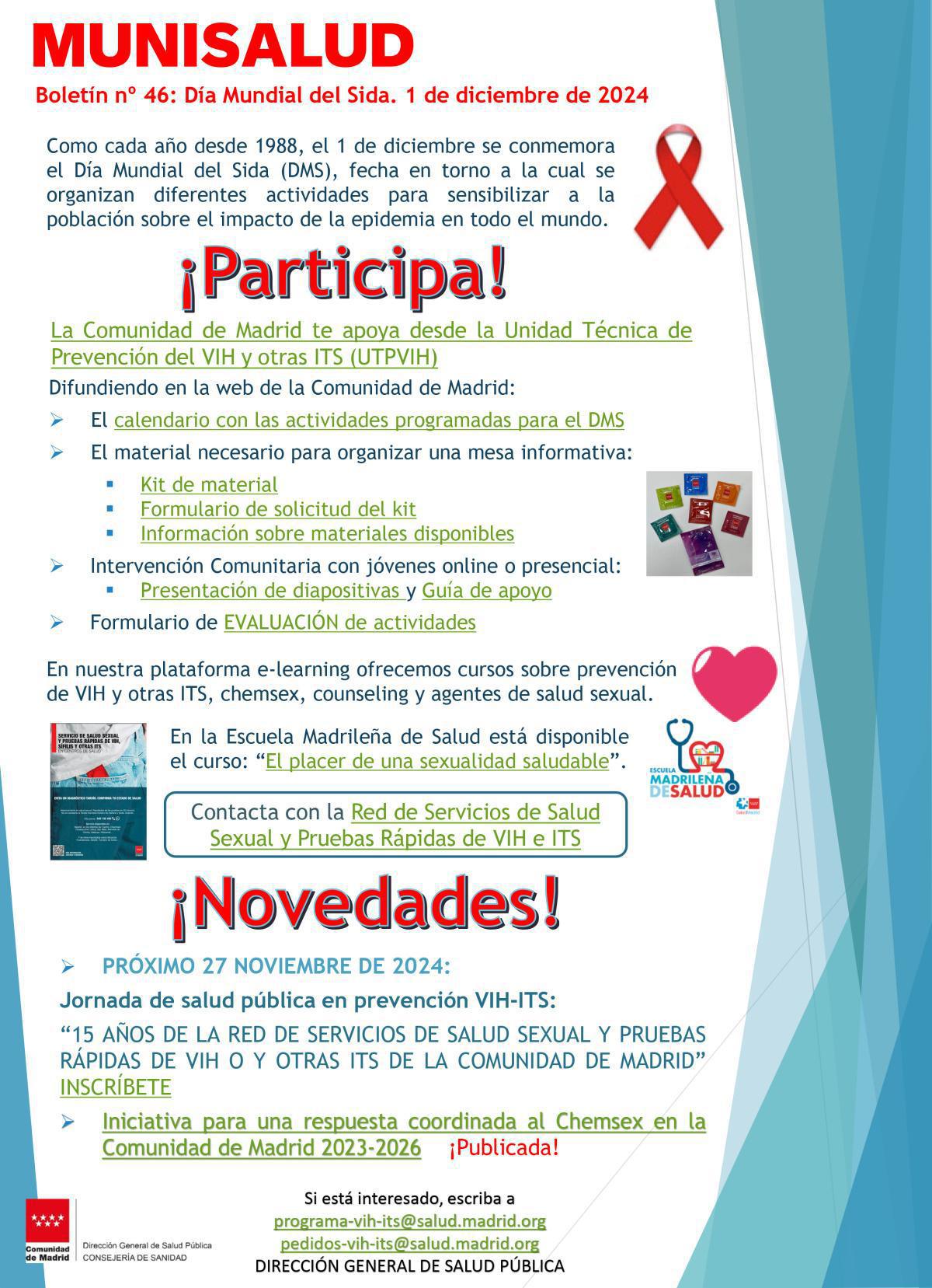 1 DE DICIEMBRE: DÍA MUNDIAL DEL SIDA