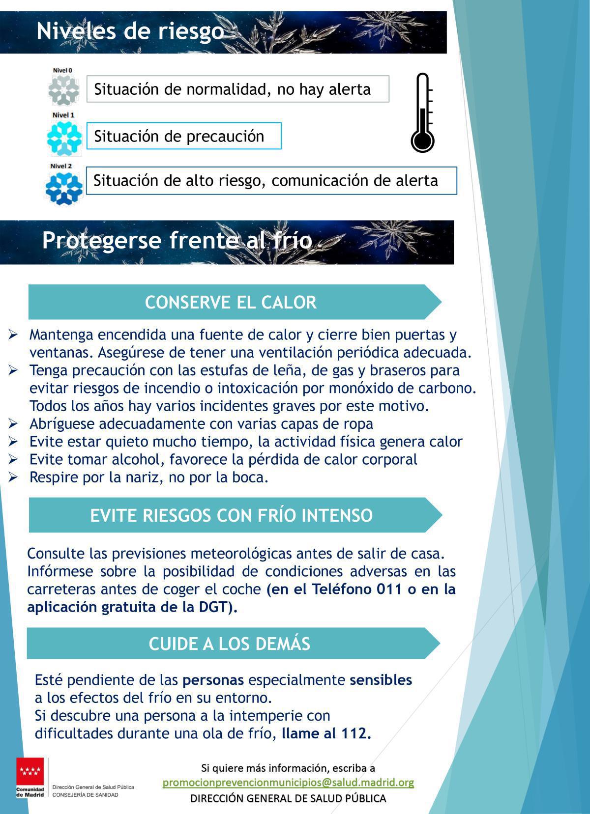 PLAN DE VIGILANCIA Y CONTROL DE LOS EFECTOS DEL FRÍO EN LA SALUD
