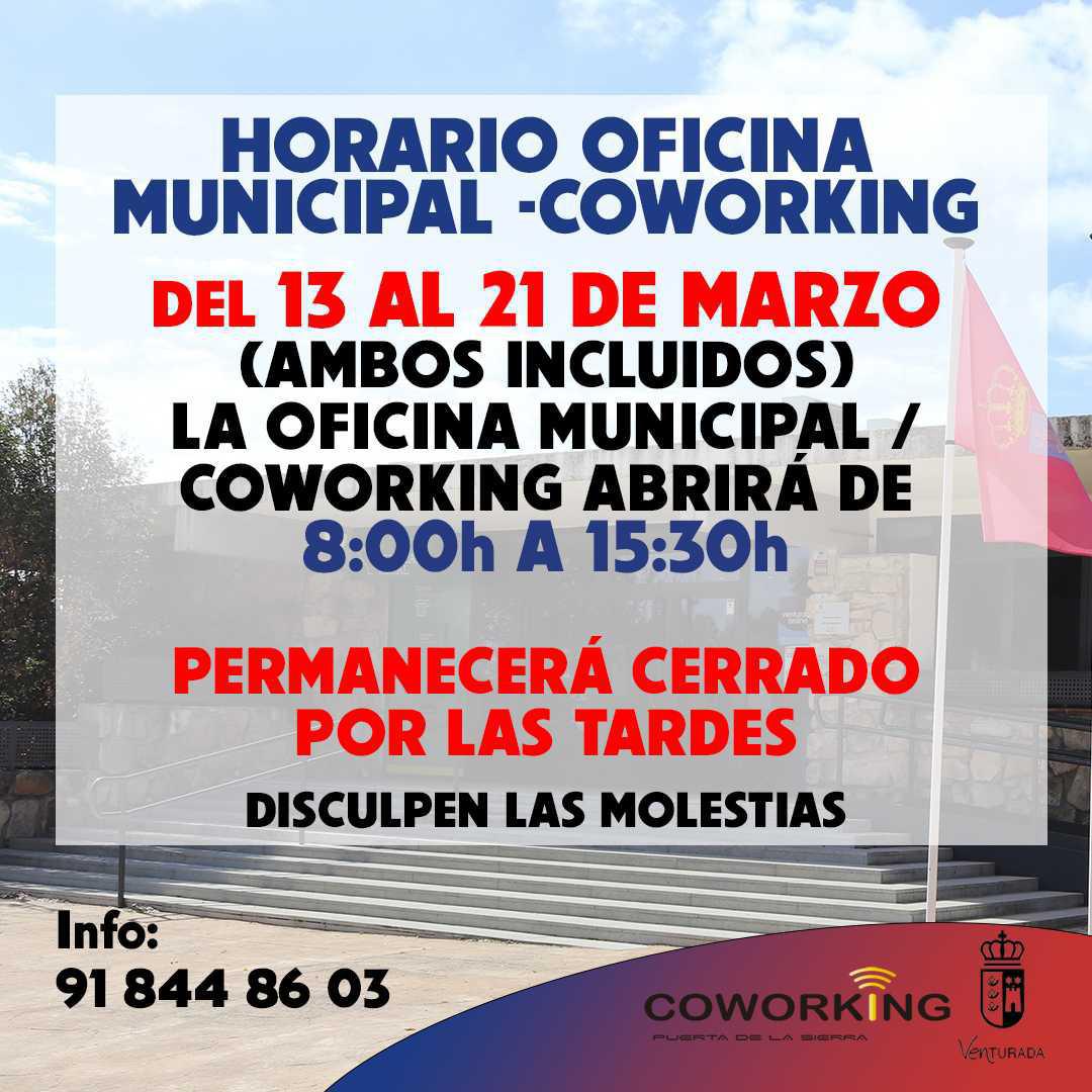 HORARIO ESPECIAL COWORKING