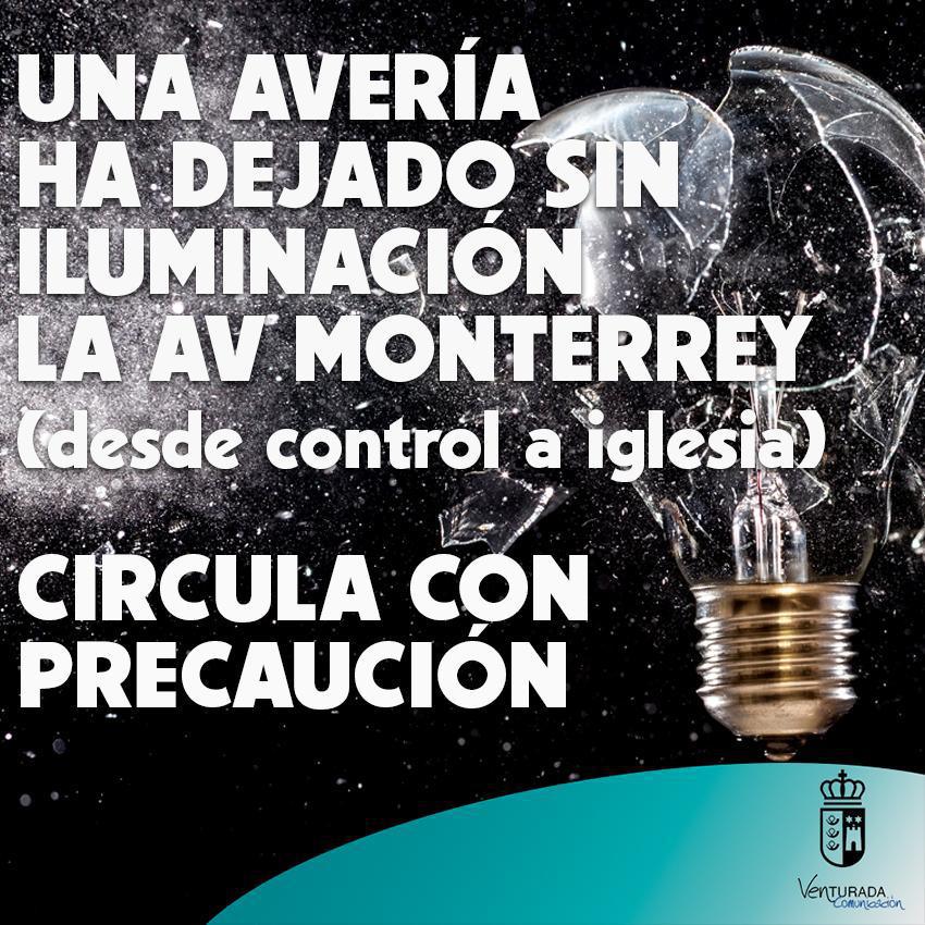 AVERÍA ILUMINACIÓN URBANA