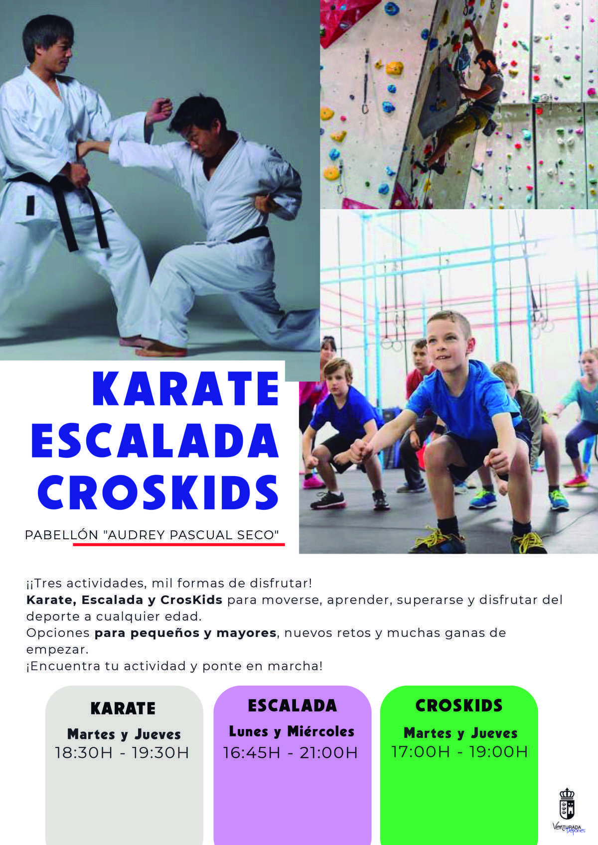 Kárate, escalada y CrossKids